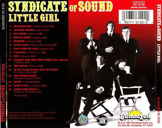 Syndicate Of Sound - Little Girl (CD) Sundazed Music CD 090771612021