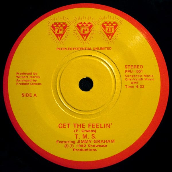 T. M. S. / Caprice (11) - Get The Feelin' / Candy Man (7") Peoples Potential Unlimited Vinyl