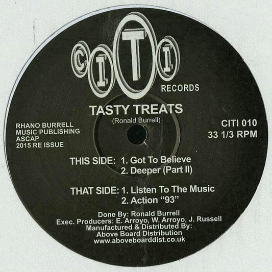 Tasty Treats - Got To Believe (12") Citi Records Vinyl