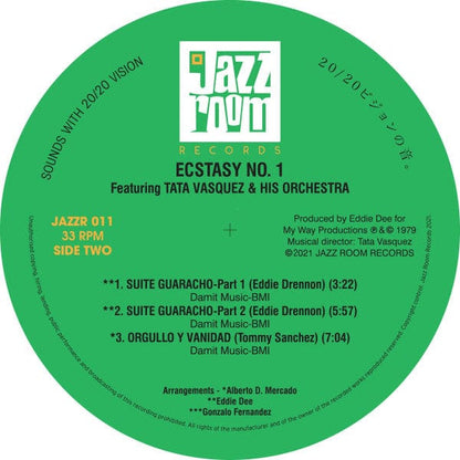 Tata Vasquez And His Orchestra* - Ecstasy (LP) Jazz Room Records Vinyl 5050580765191