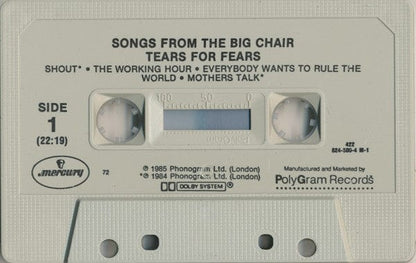 Tears For Fears - Songs From The Big Chair (Cass, Album, Dol) on Mercury, Mercury at Further Records