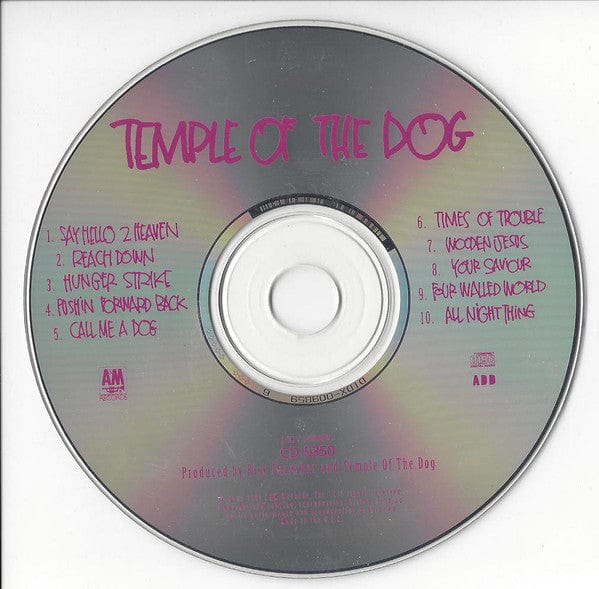 Temple Of The Dog – Temple Of The Dog (CD, A&M Records, 1991) Image 3
