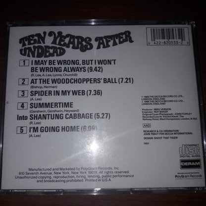 Ten Years After - Undead (CD) Deram,London Records CD 042282053329