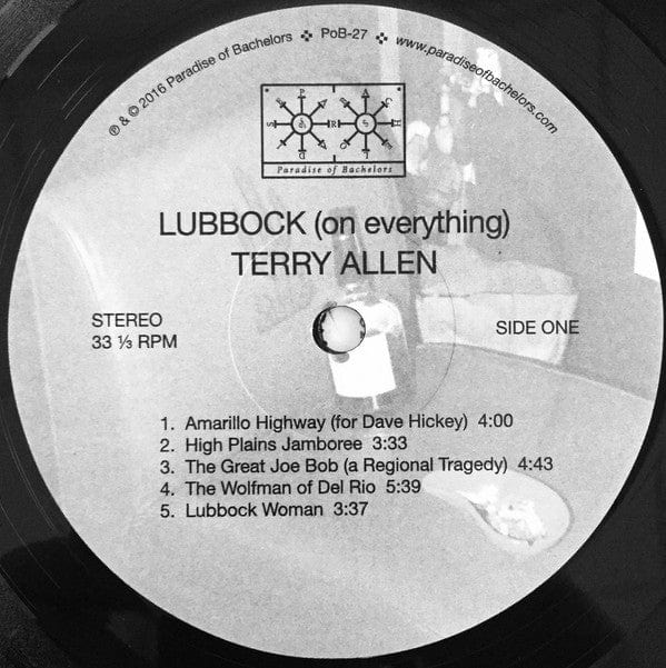 Terry Allen - Lubbock (On Everything) (2xLP) Paradise Of Bachelors Vinyl 616892340140