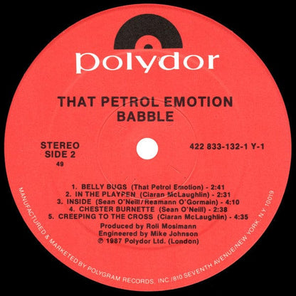 That Petrol Emotion - Babble (LP) Polydor Vinyl 042283313217