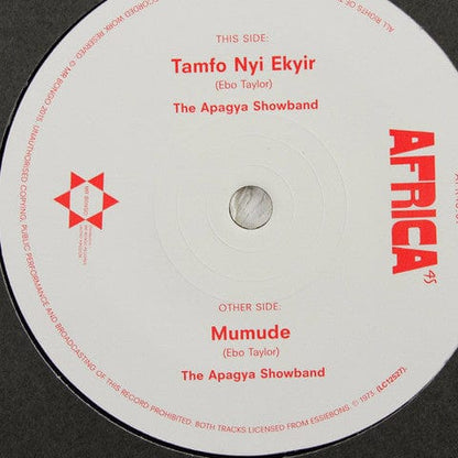 The Apagya Show Band - Tamfo Nyi Ekyir / Mumude (7") Mr Bongo Vinyl 711969121667
