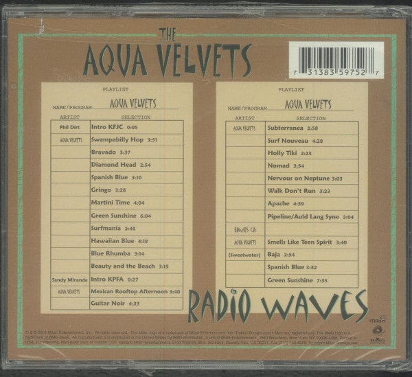 The Aqua Velvets - Radio Waves (2xCD) Milan Entertainment, Inc. CD 731383597527