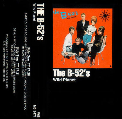 The B-52's - Wild  Planet (Cassette) Warner Bros. Records Cassette
