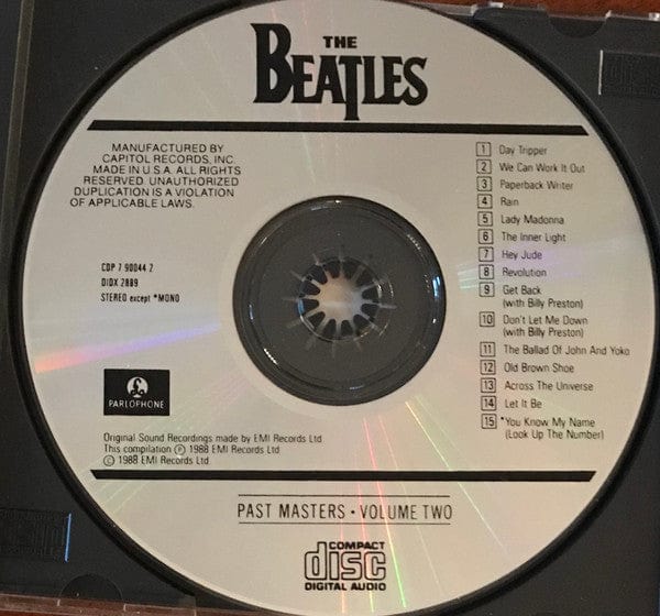 The Beatles - Past Masters • Volume Two (CD) Parlophone CD 077779004423