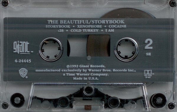 The Beautiful – Storybook (Cassette, Giant Records, 1992) Image 4