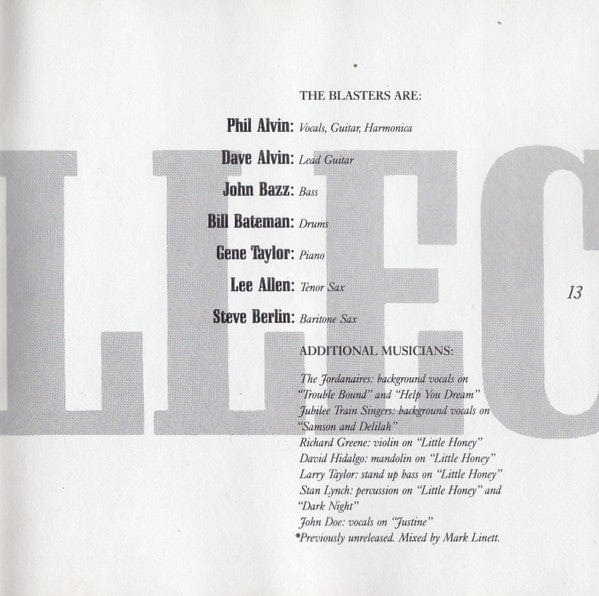 The Blasters - The Blasters Collection (CD) Warner Bros. Records,Slash CD 075992645126