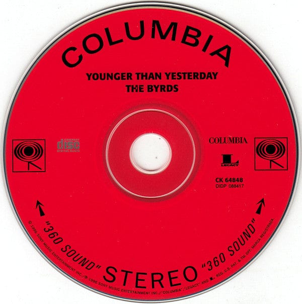 The Byrds - Younger Than Yesterday (CD) Columbia,Legacy CD 074646484821