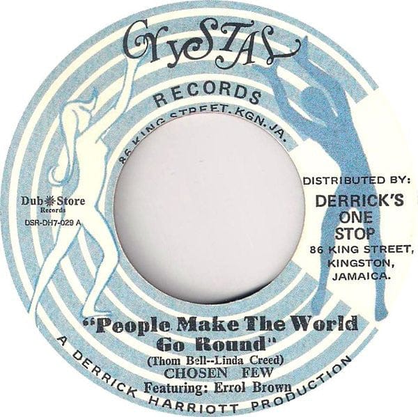 Chosen Few Derrick Harriott – People Make The World Go Round / Brown Baby (7", Crystal Records, 2012) Image 3