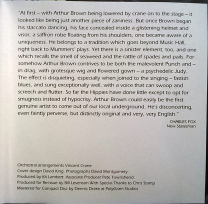 The Crazy World Of Arthur Brown – The Crazy World Of Arthur Brown (CD, Polydor) Image 5