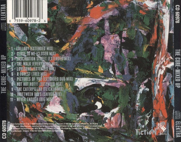 The Cure – Mixed Up (CD, Elektra, 1990) Back Cover
