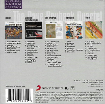 The Dave Brubeck Quartet - Original Album Classics (CD) Columbia,Legacy,Sony Music CD 0886976604929