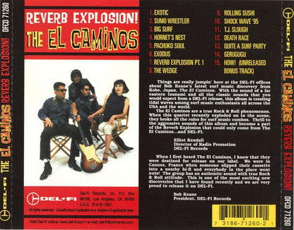 The El Caminos - Reverb Explosion! (CD) Del-Fi Records CD 731867126021