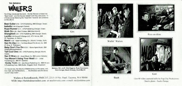 The Fabulous Wailers – 40 Live!  Volume One (CD, RocknRecords, 1999) Image 3