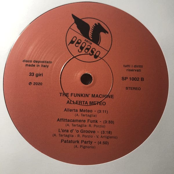 The Funkin' Machine* - Allerta Meteo (LP) Serie Pegaso Vinyl