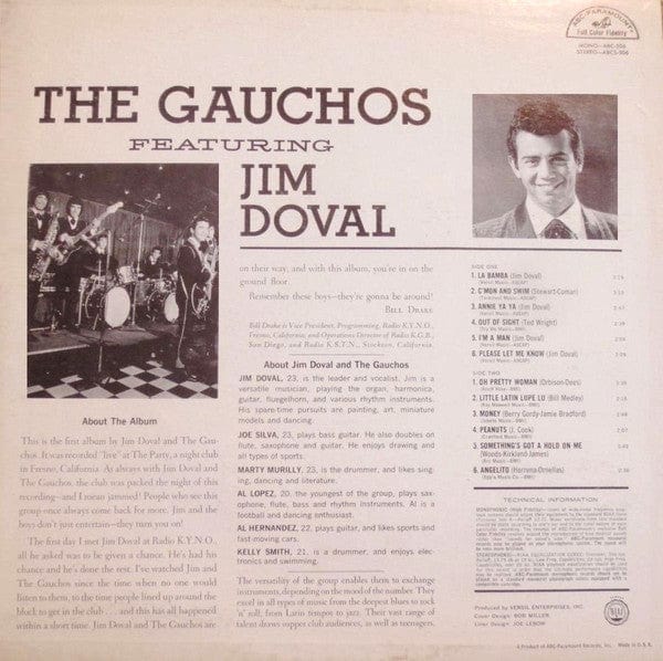 The Gauchos* - Featuring Jim Doval (LP) ABC-Paramount,ABC-Paramount Vinyl