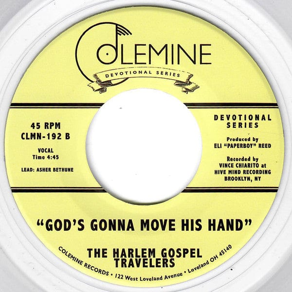 The Harlem Gospel Travelers - Nothing But His Love (7") Colemine Records Vinyl 674862655274