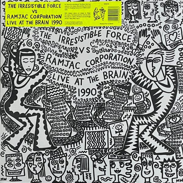 The Irresistible Force Ramjac Corporation – Live At The Brain 1990 (LP, Musique Pour La Danse, 2022) Front Cover