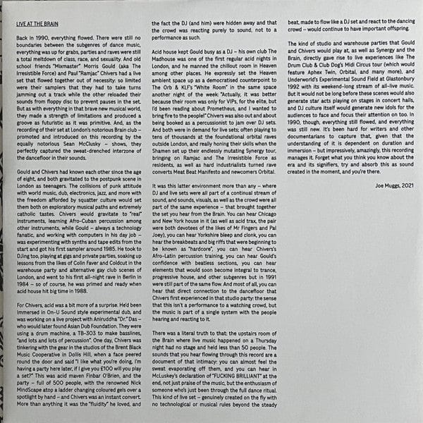 The Irresistible Force Ramjac Corporation – Live At The Brain 1990 (LP, Musique Pour La Danse, 2022) Image 3