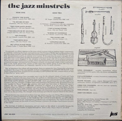 The Jazz Minstrels - Party (LP) PVY Productions Vinyl
