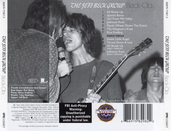 The Jeff Beck Group* - Beck-Ola (CD) Epic, Legacy CD 886919829822