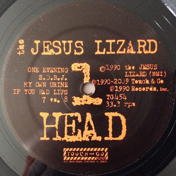 The Jesus Lizard - Head (LP) Touch And Go Vinyl 036172115419