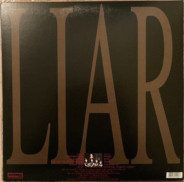 The Jesus Lizard - Liar (LP) Touch And Go Vinyl 036172110018