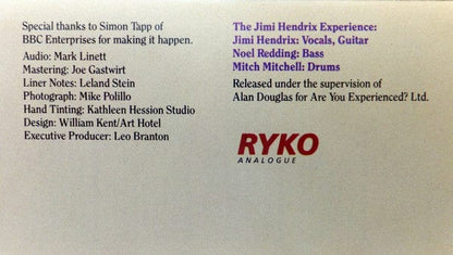 The Jimi Hendrix Experience - Radio One (Cass, Comp) on Ryko Analogue at Further Records