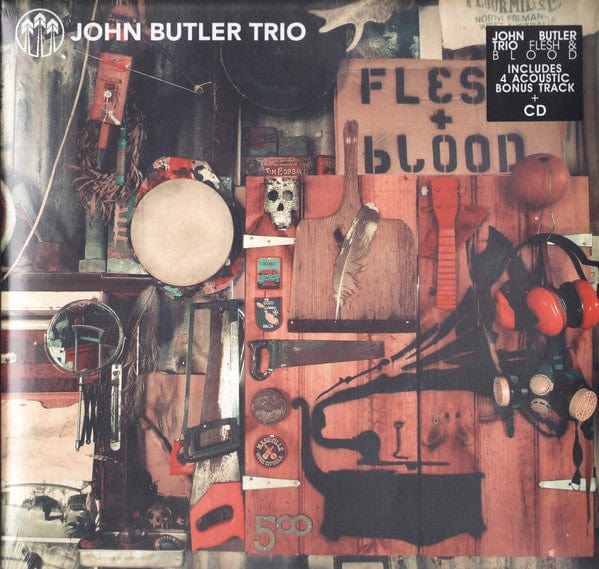 The John Butler Trio - Flesh & Blood (2xLP) Jarrah Records, Because Music Vinyl 50602816174708