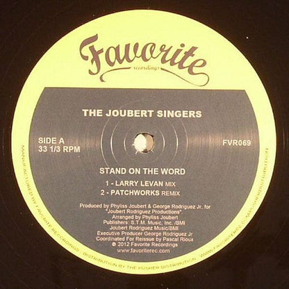 The Joubert Singers – Stand On The Word (12", Favorite Recordings, 2012) Back Cover