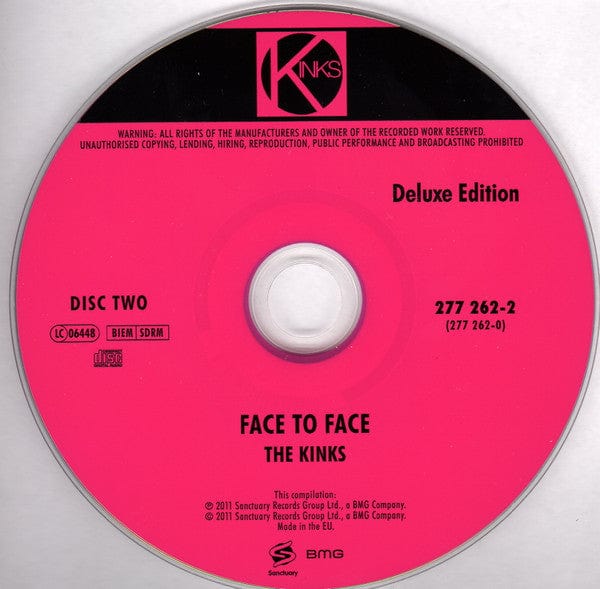 The Kinks - Face To Face (CD) Sanctuary,BMG CD 0602527726205