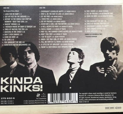 The Kinks - Kinda Kinks (CD) Universal UMC,Sanctuary Records CD 602527563268