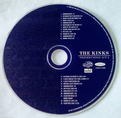 The Kinks - Preservation Act 2 (CD) Edel Records CD 4029758351321