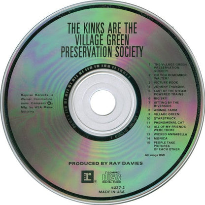The Kinks – The Kinks Are The Village Green Preservation Society (CD, Reprise Records, 1990) Image 3