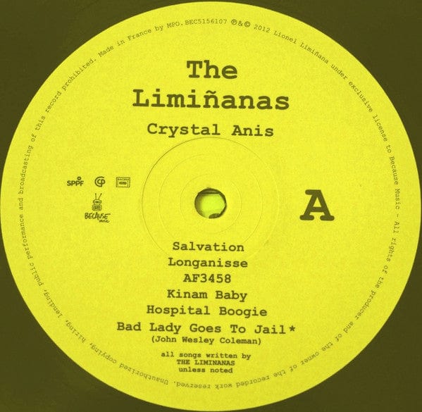 The Limiñanas - Crystal Anis (LP) Because Music Vinyl 5060421561073