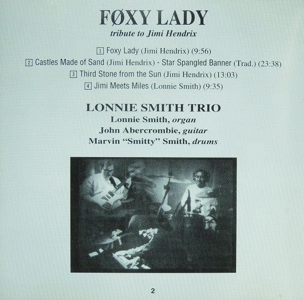 The Lonnie Smith = John Abercrombie Trio - Føxy Lady (CD) MusicMasters Jazz CD 016126515823