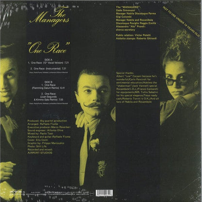 The Managers (3) - One Race (12") ZYX Music Vinyl 194111006553