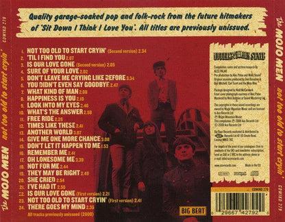 The Mojo Men - Not Too Old To Start Cryin' (CD) Big Beat Records CD 029667427920