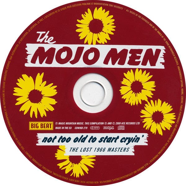 The Mojo Men - Not Too Old To Start Cryin' (CD) Big Beat Records CD 029667427920