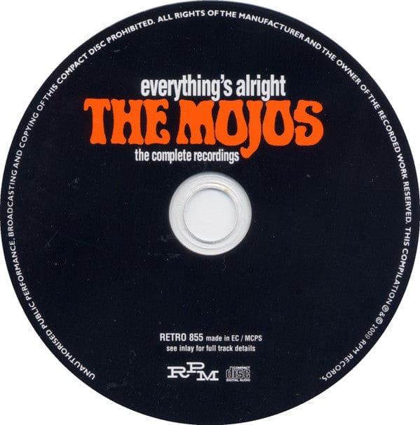 The Mojos - Everything's Alright (The Complete Recordings) (CD) RPM Records (2) CD 5013929598553