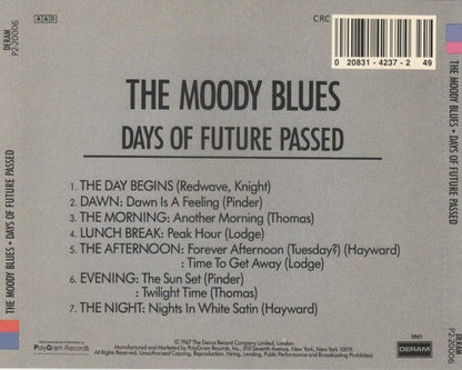 The Moody Blues - Days Of Future Passed (CD) Deram CD 0208314237249