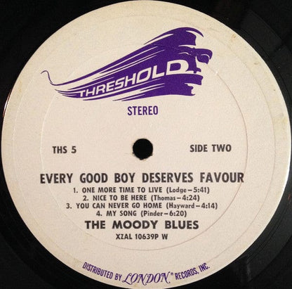 The Moody Blues - Every Good Boy Deserves Favour (LP, Album, W -) on Threshold (5) at Further Records