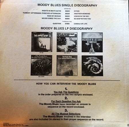 The Moody Blues - Special Moody Blues Interview Kit (LP) Threshold (5)