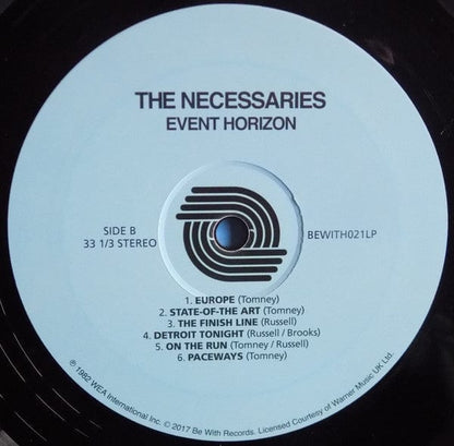 The Necessaries* - Event Horizon (LP, Album, Ltd, RE, 180) on Be With Records at Further Records