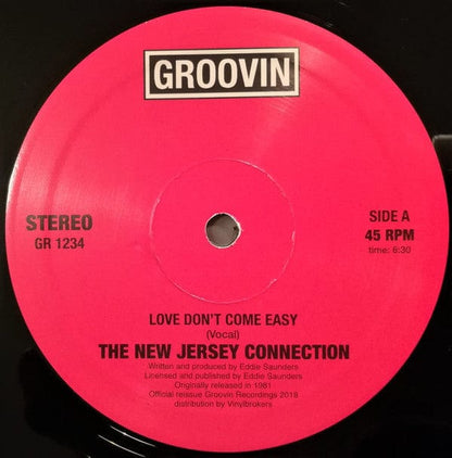 The New Jersey Connection - Love Don't Come Easy (12", RE) Groovin Recordings