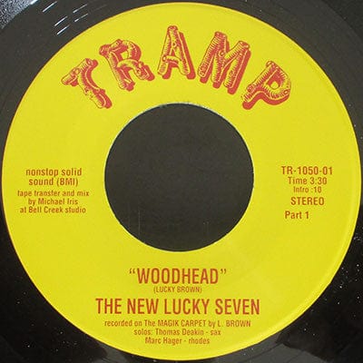 The New Lucky Seven – Woodhead (7", Tramp Records, 2022) Front Cover